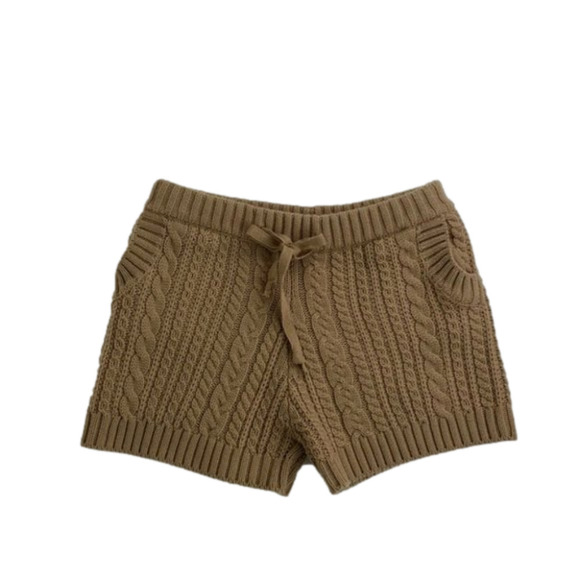 OAK  & Fort Beige Sweater Shorts - Picture 1 of 9